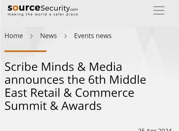 Scribe Minds & Media announces the 6th Middle East Retail & Commerce Summit & Awards